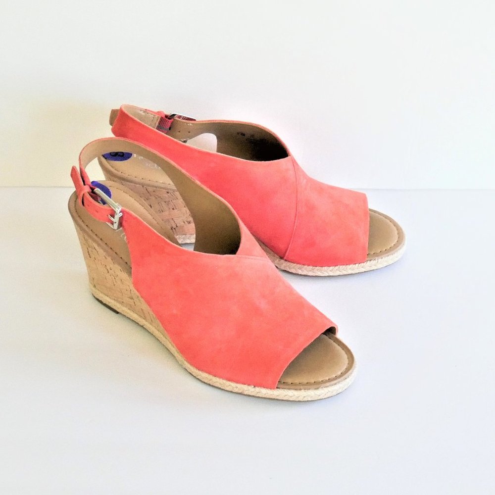 Franco Sarto Julien Cork Wedge Sandals, Size 8.5